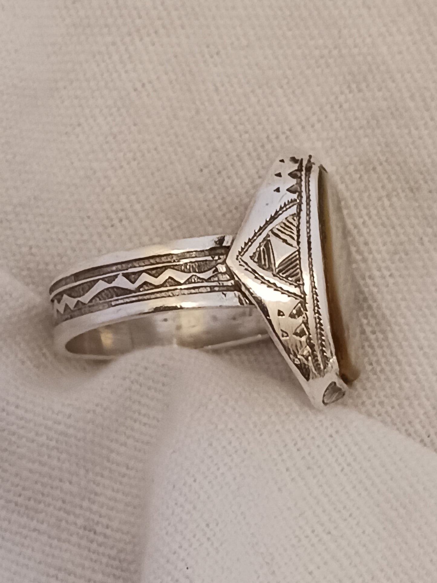 Bague touareg en argent massif