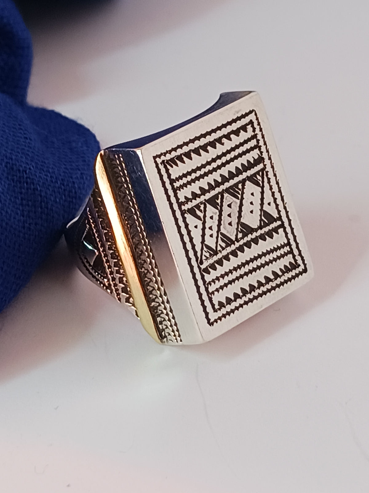 Bague touareg en argent massif