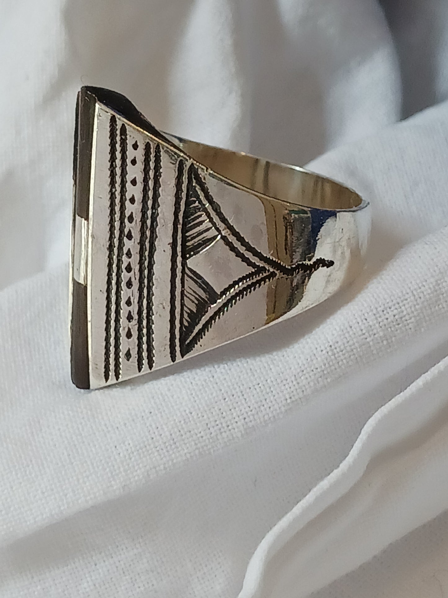 Bague touareg en argent massif