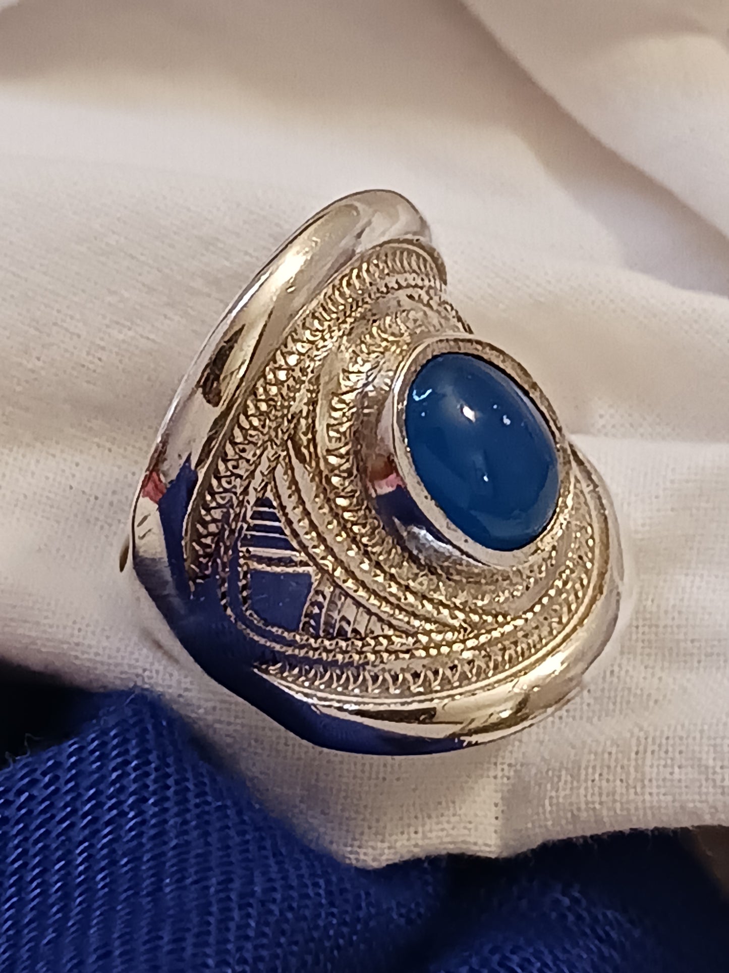 Bague touareg en argent massif