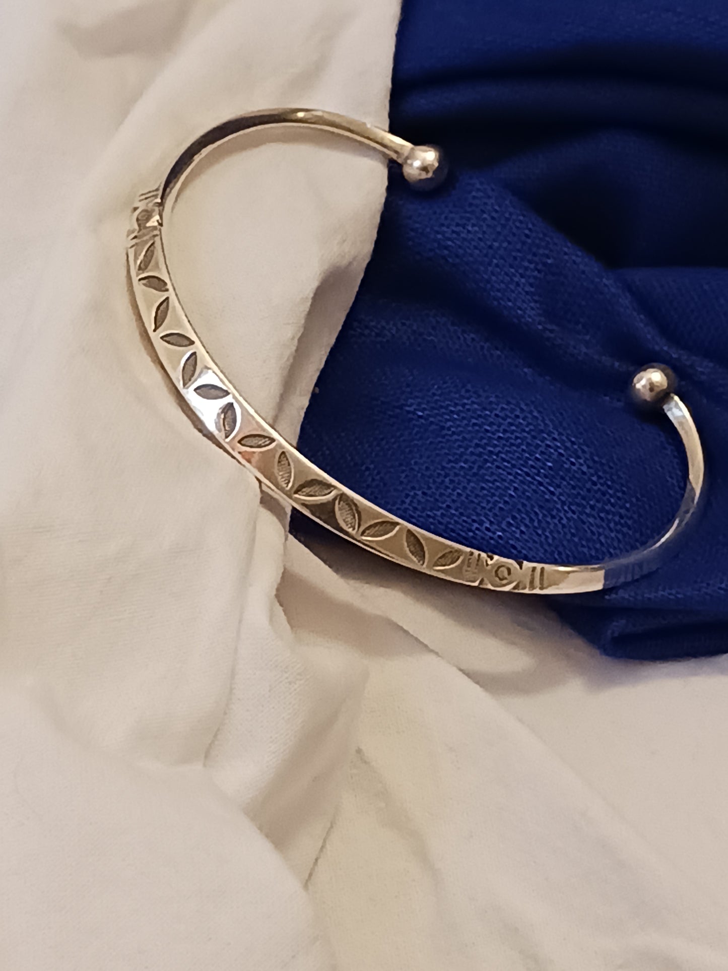 Bracelet en argent massif