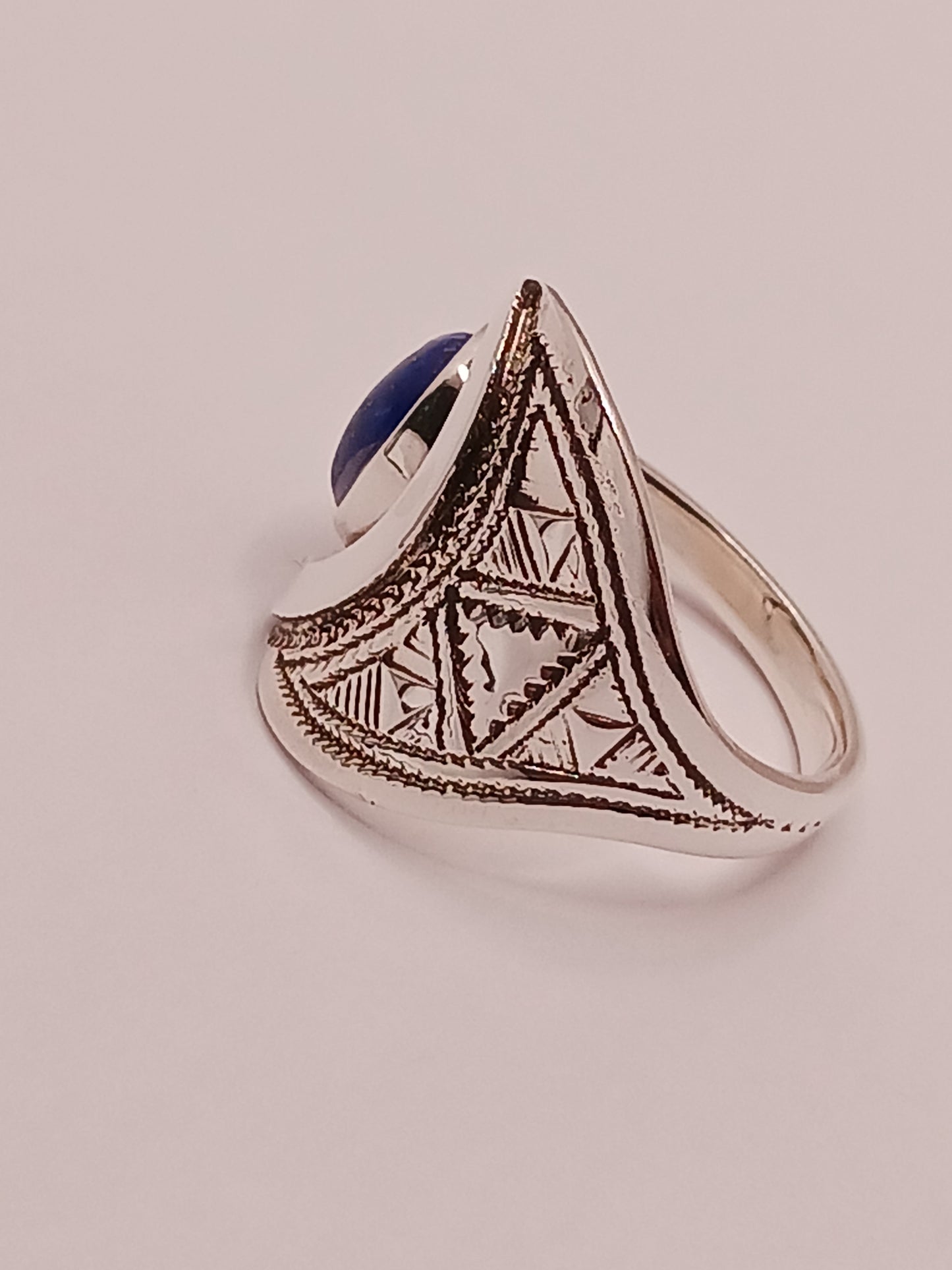 Bague touareg en argent massif