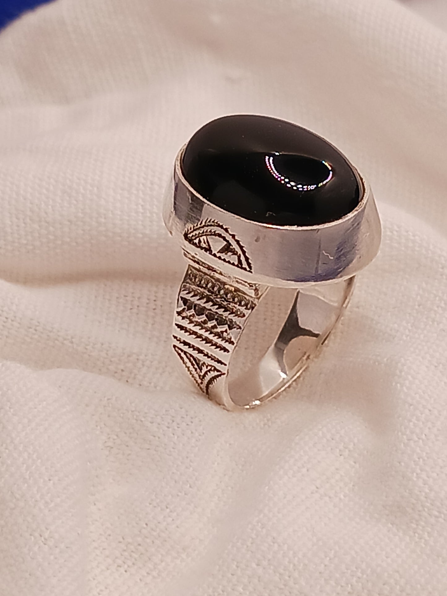 Bague touareg en argent massif