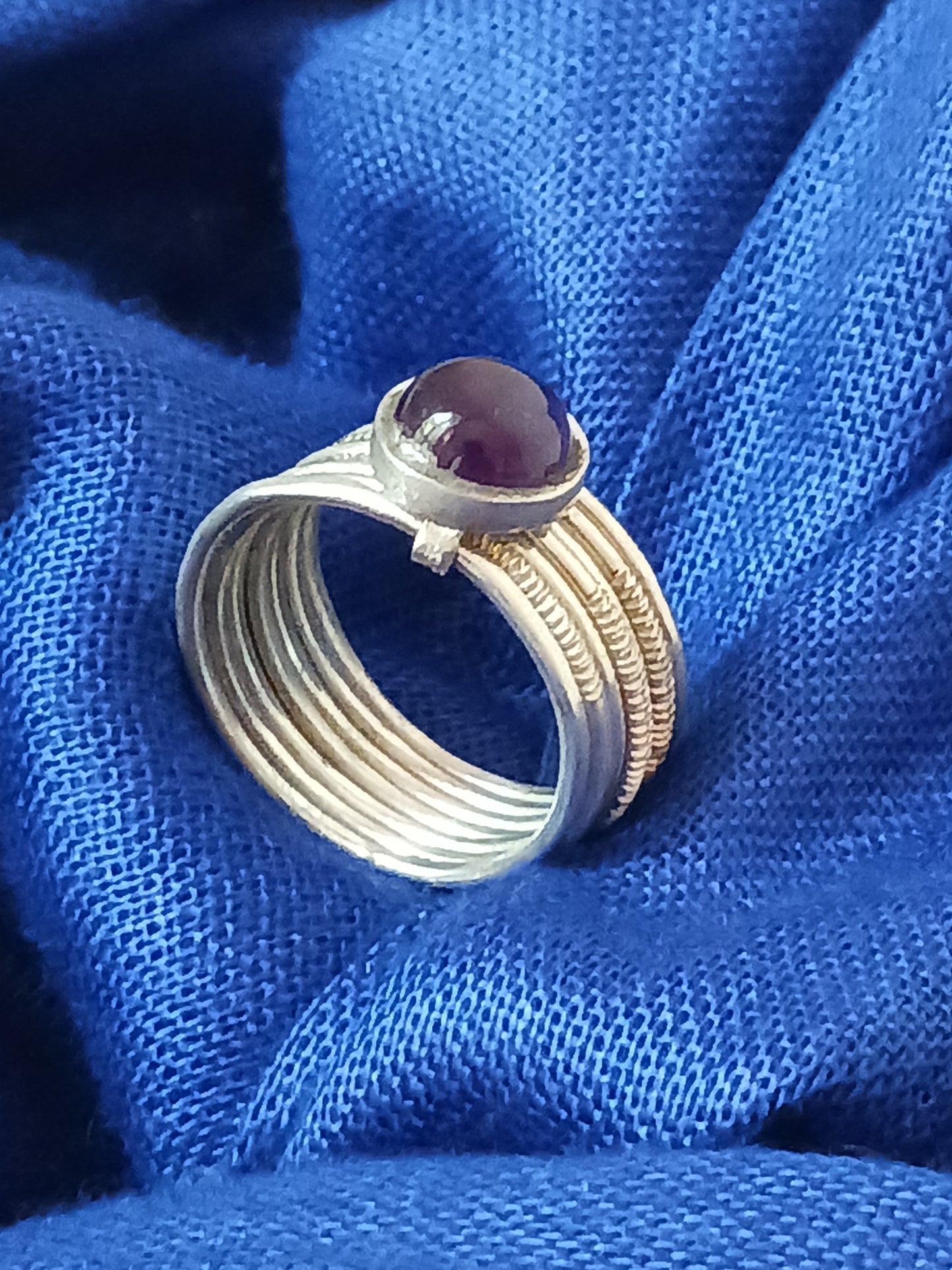 Bague touareg en argent massif