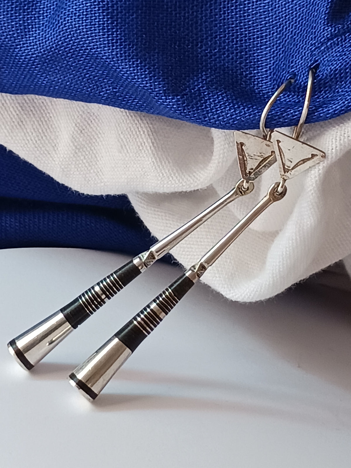 Boucles d'oreilles touareg en argent massif