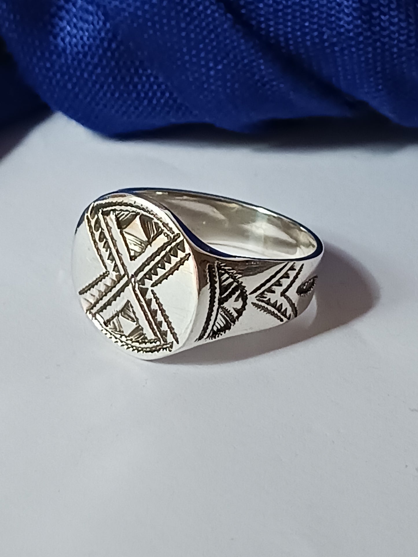 Bague touareg en argent massif