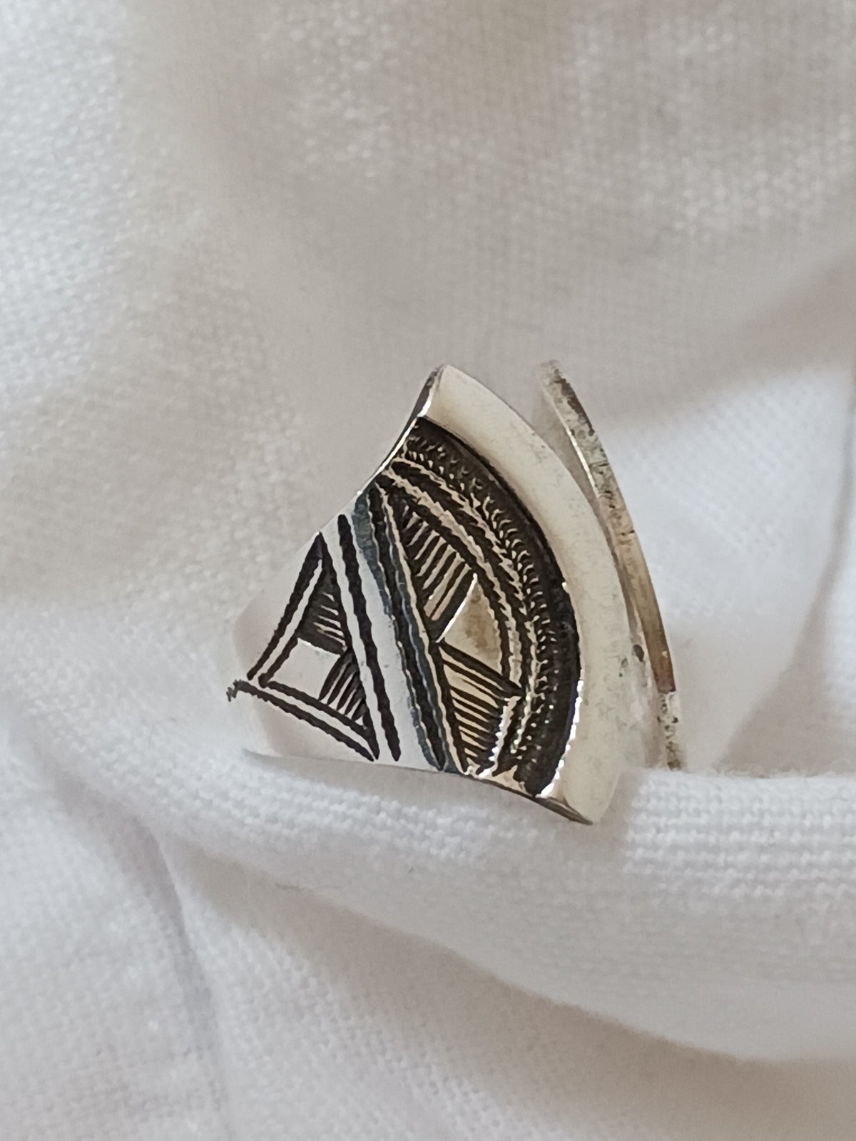 Bague touareg en argent massif