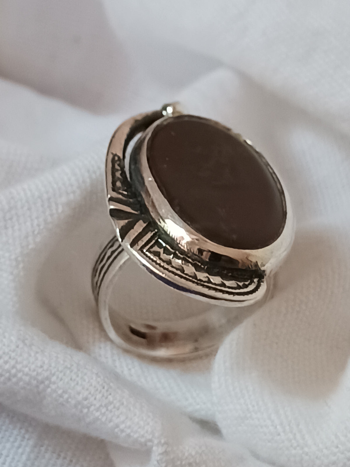 Bague touareg en argent massif
