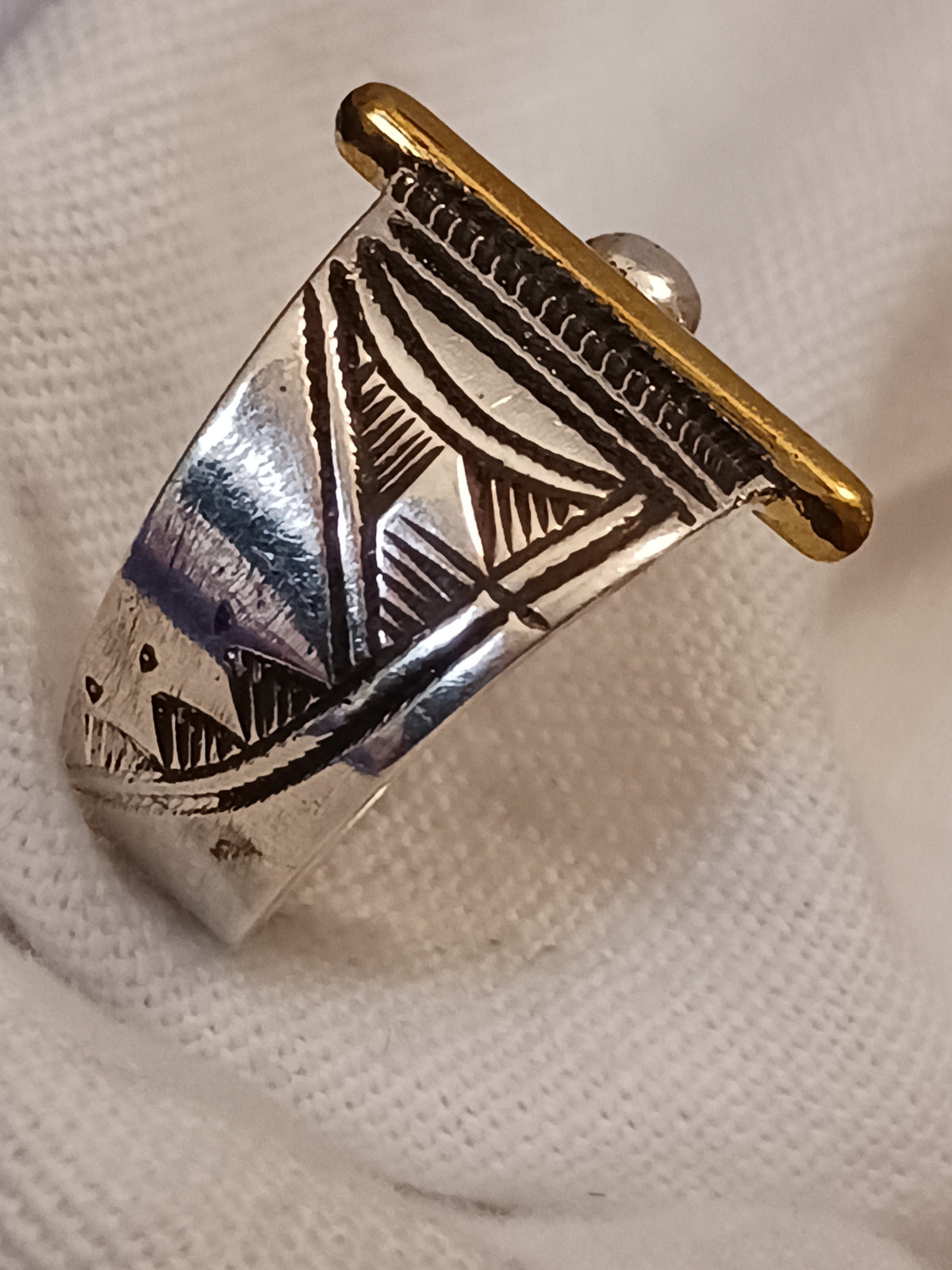 Bague touareg en argent massif