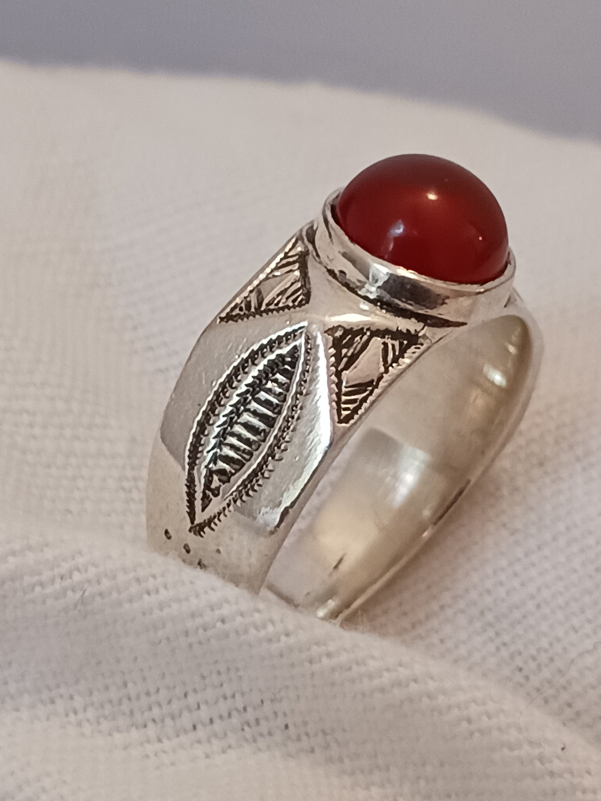 Bague touareg en argent massif