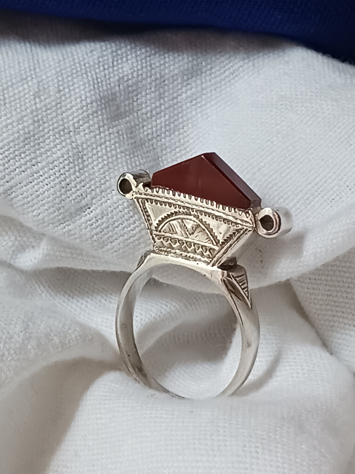 Bague touareg en argent massif