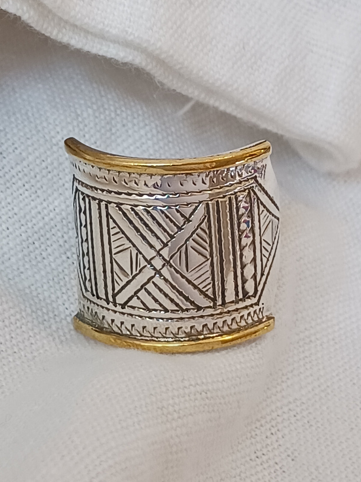 Bague touareg en argent massif