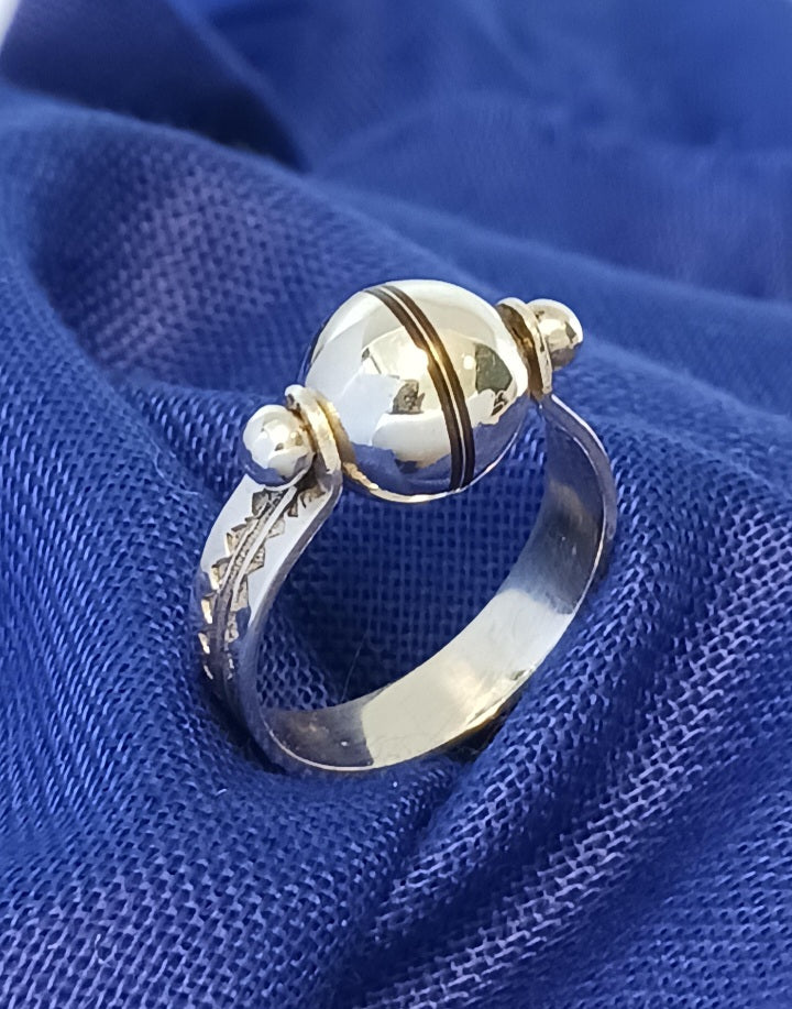 Bague touareg en argent massif