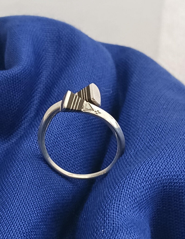 Bague touareg en argent massif