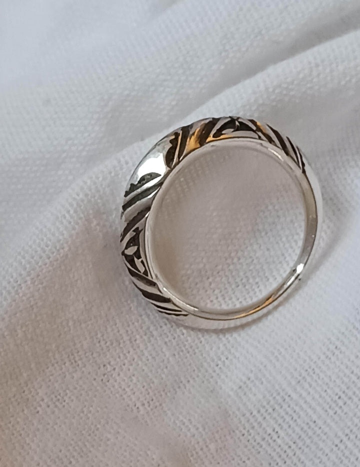Bague touareg en argent massif