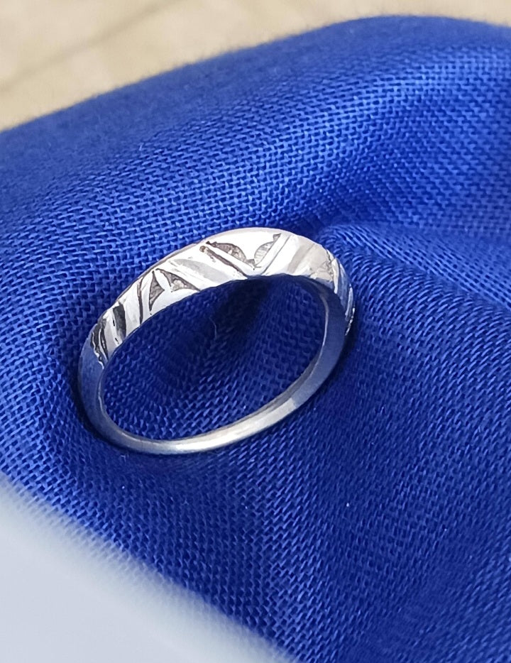 Bague touareg en argent massif