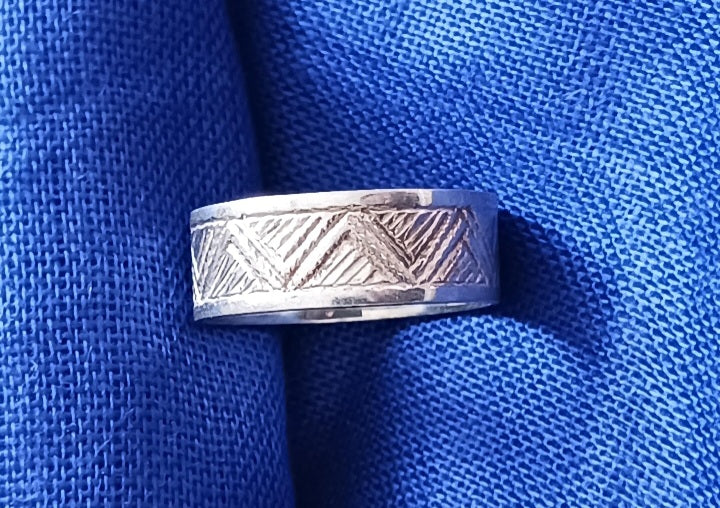 Bague touareg en argent massif