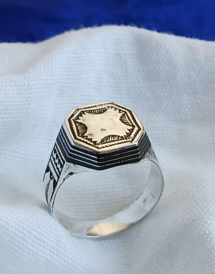 Bague touareg en argent massif
