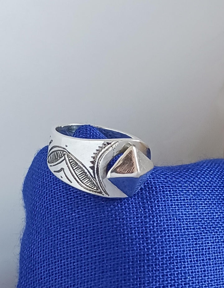 Bague touareg en argent massif