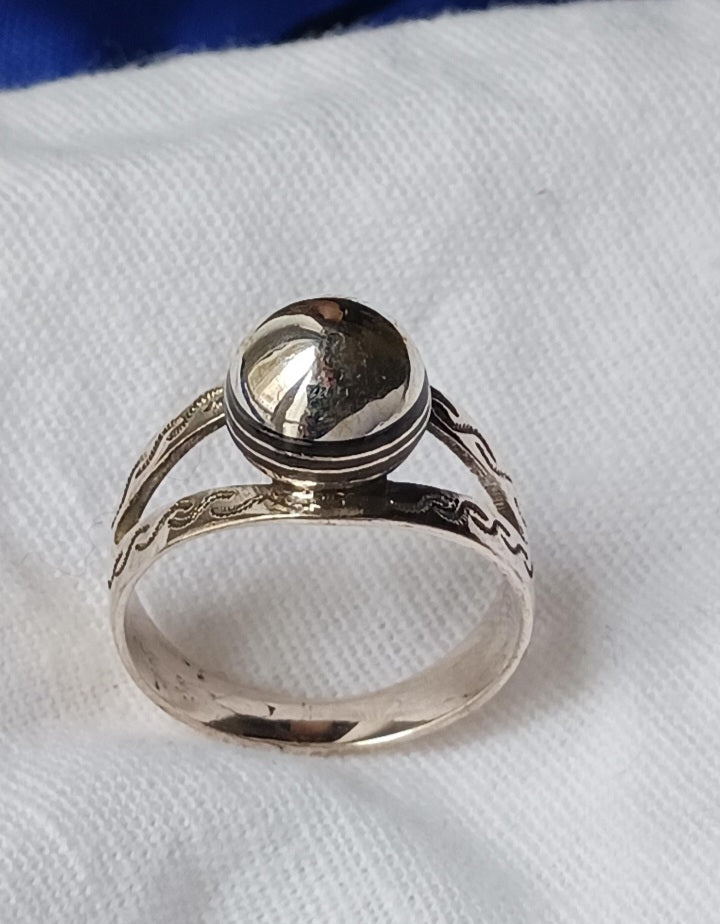 Bague touareg en argent massif