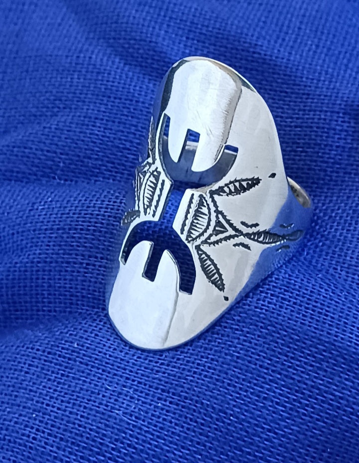 Bague touareg en argent massif