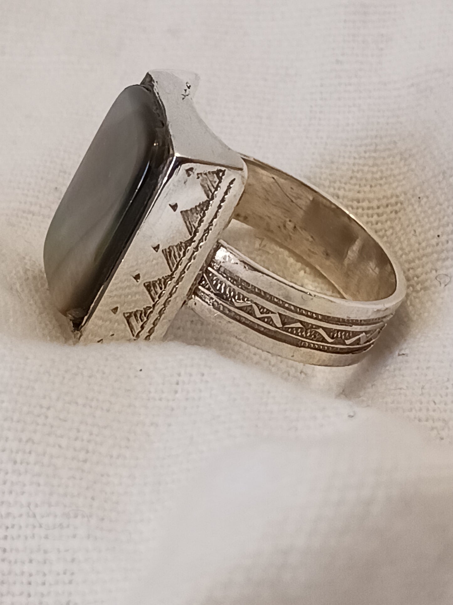 Bague touareg en argent massif