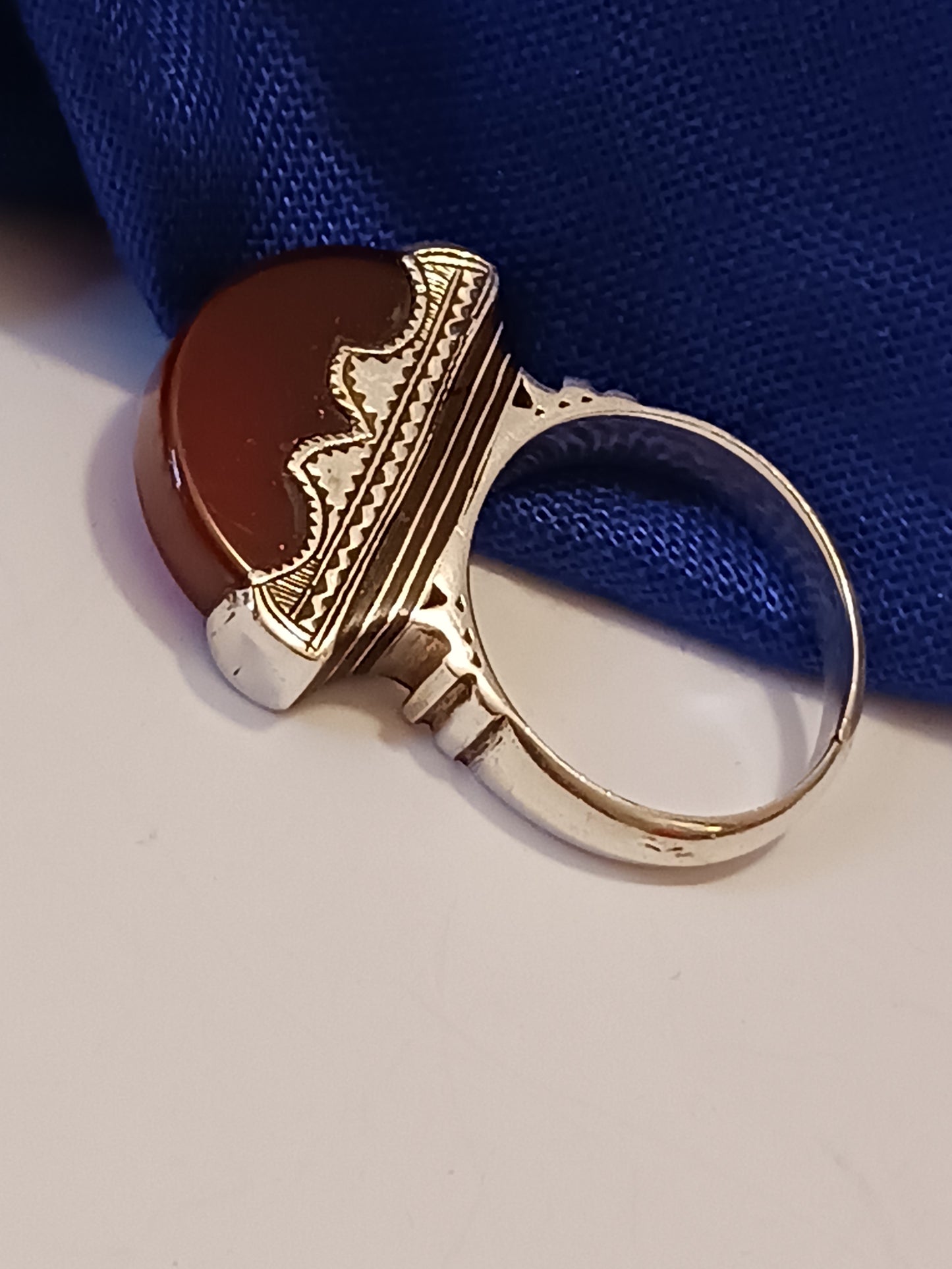 Bague touareg en argent massif