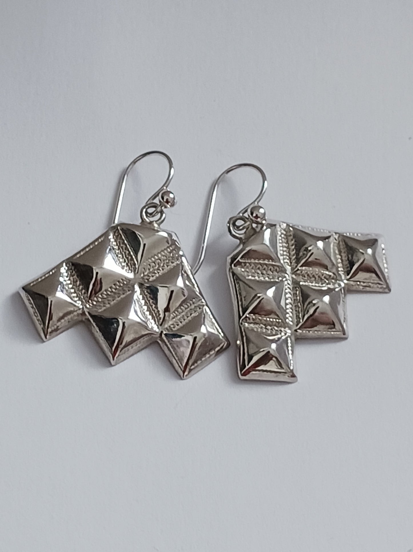 Boucles d'oreilles touareg Amumette en argent massif