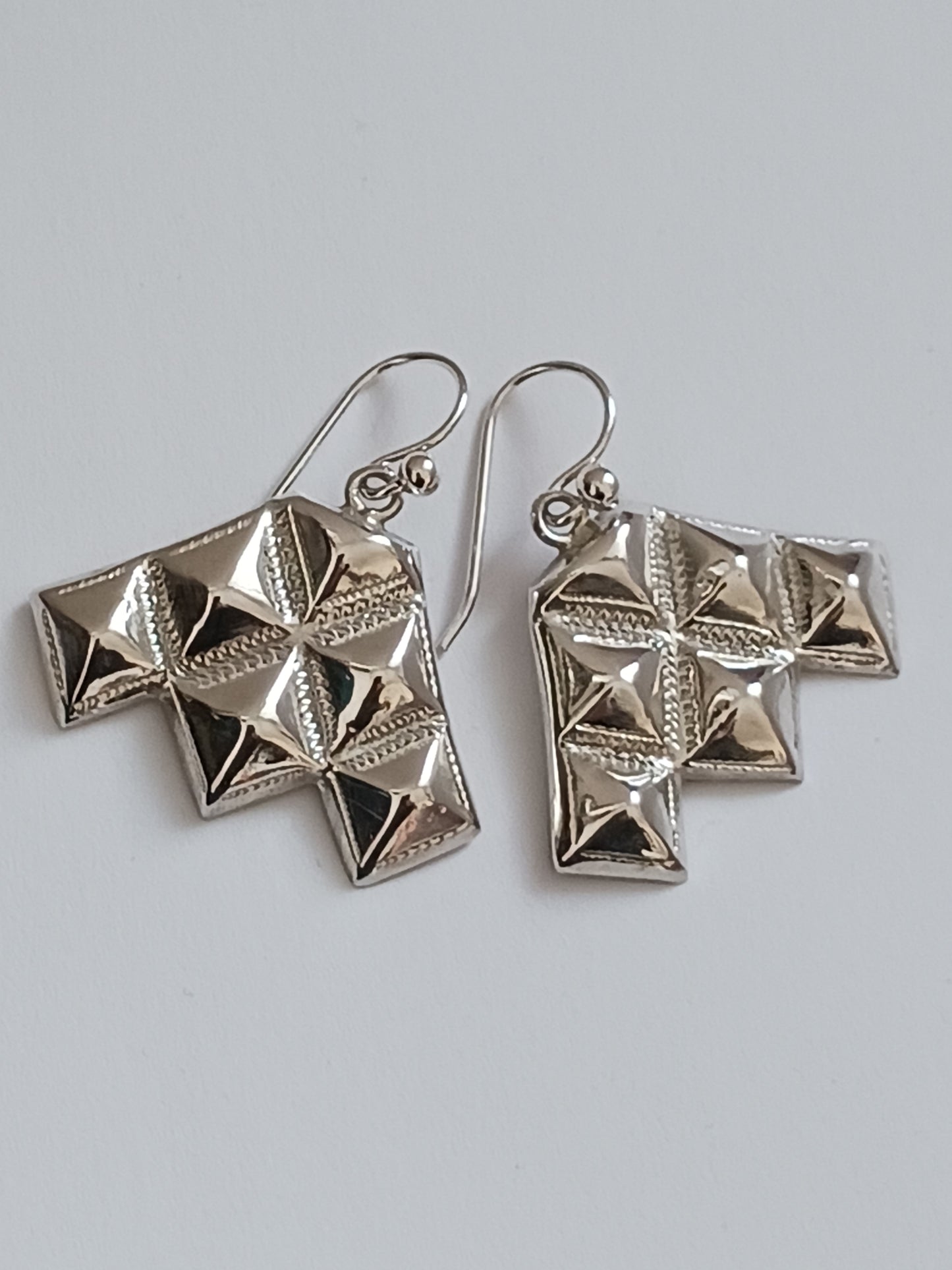 Boucles d'oreilles touareg Amumette en argent massif