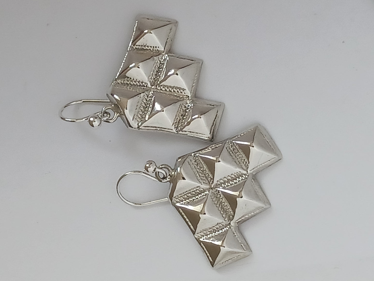 Boucles d'oreilles touareg Amumette en argent massif
