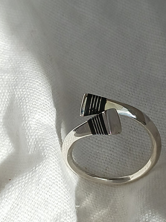 Bague touareg en argent massif