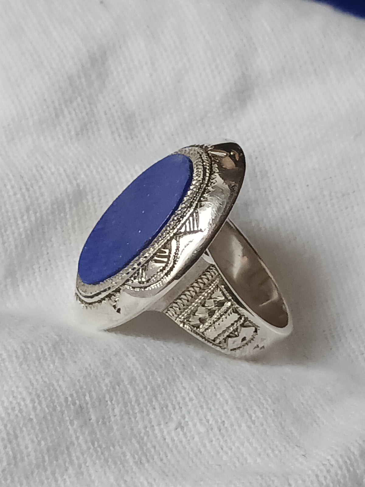 Bague touareg en argent massif