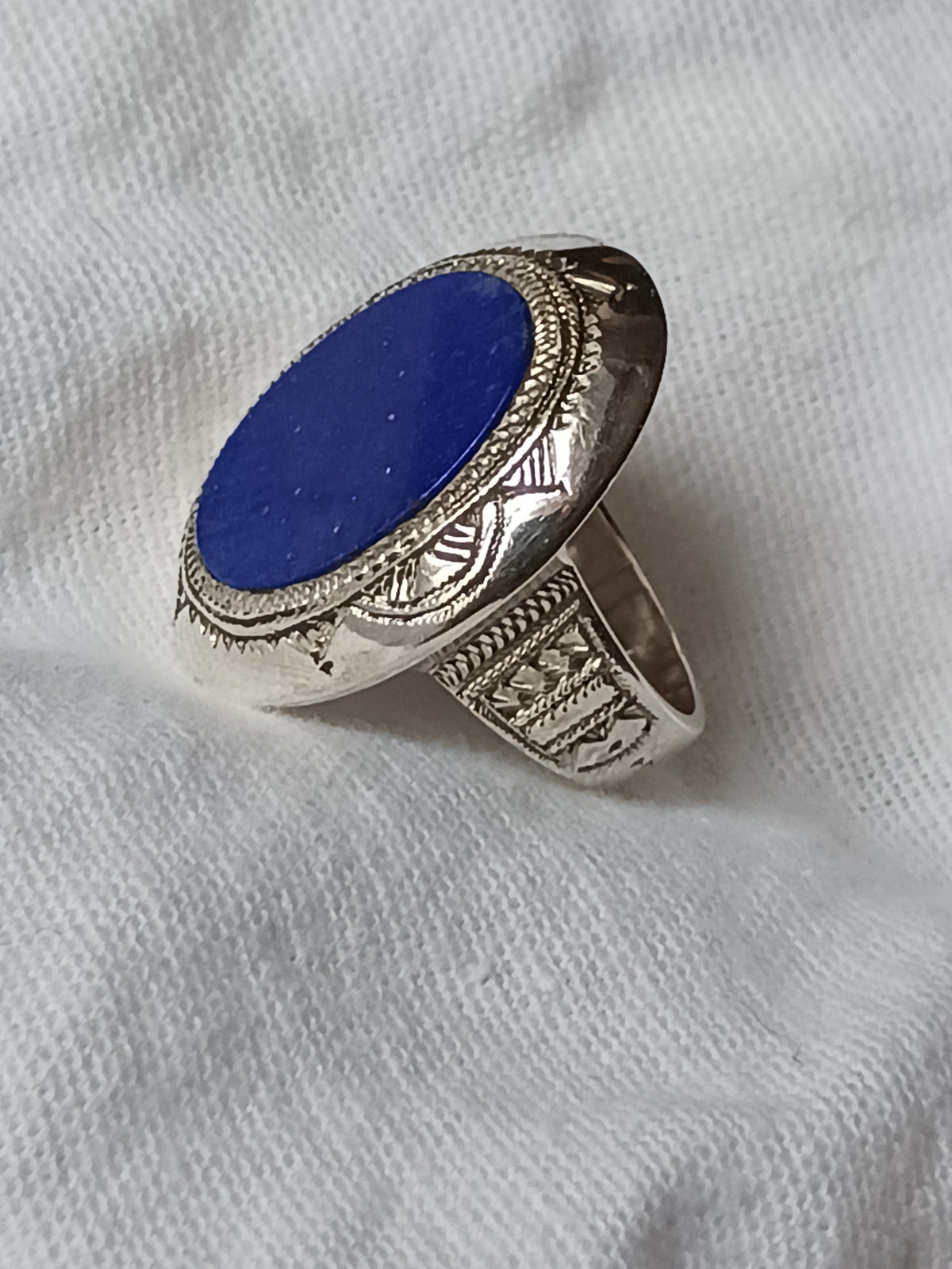 Bague touareg en argent massif