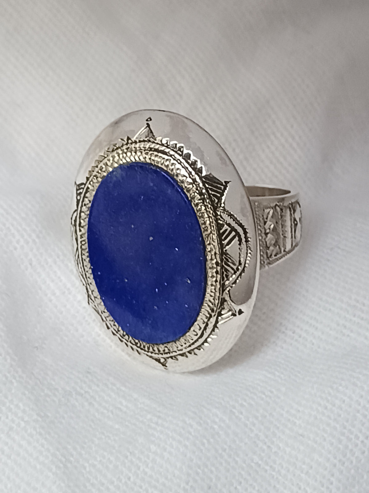Bague touareg en argent massif