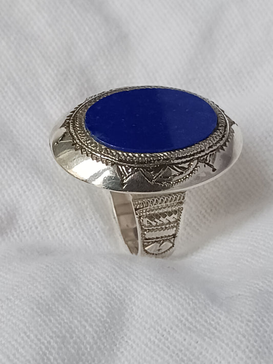 Bague touareg en argent massif