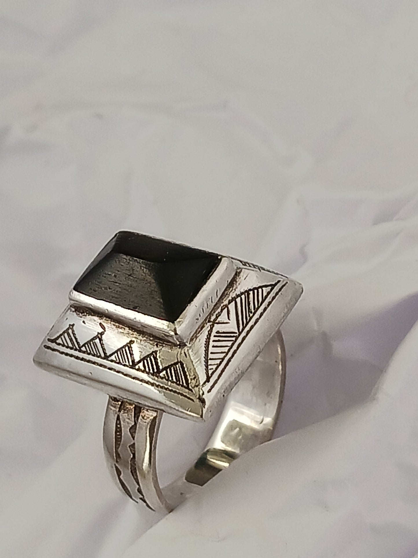 Bague touareg en argent massif