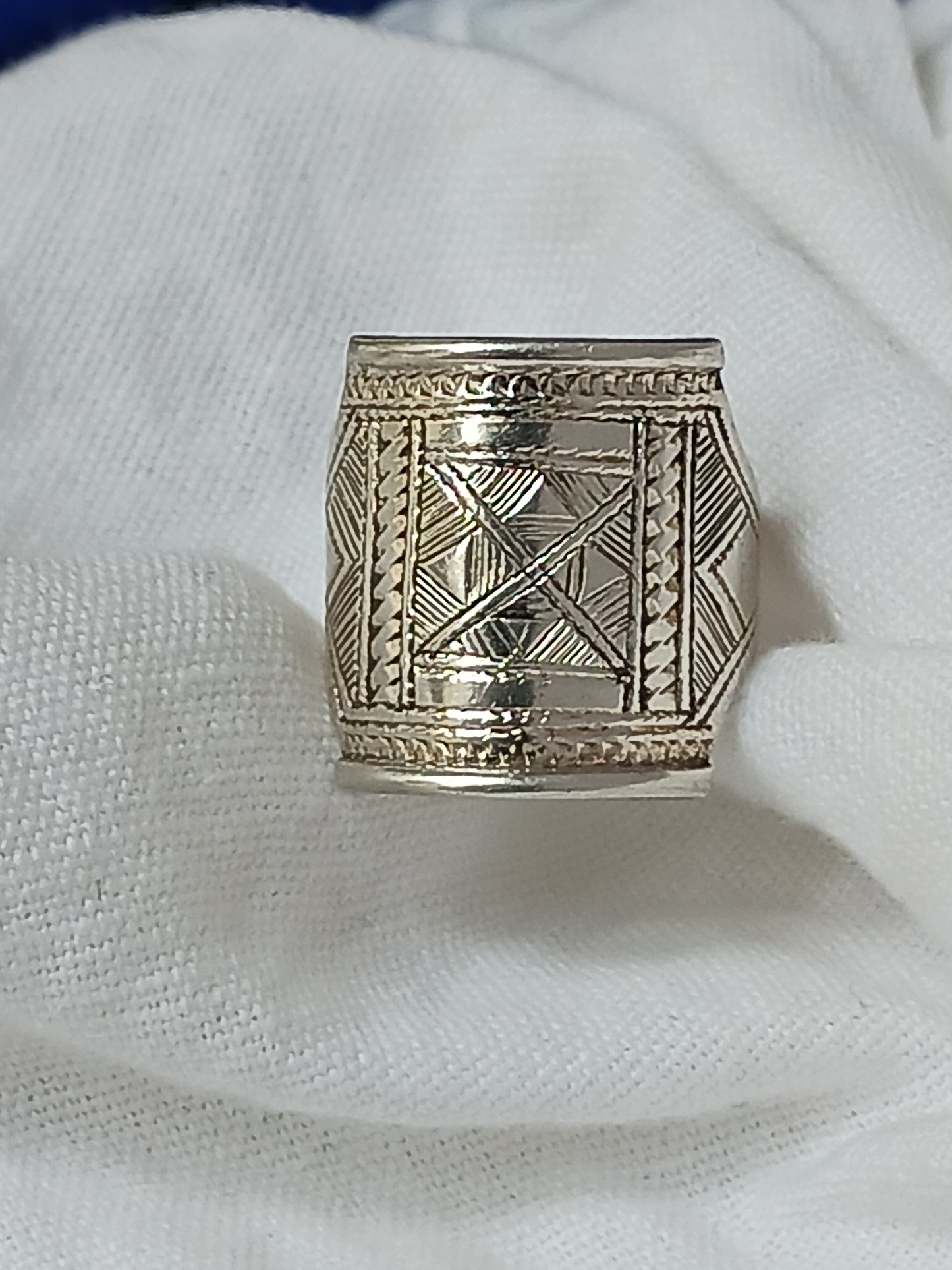 Bague touareg en argent massif
