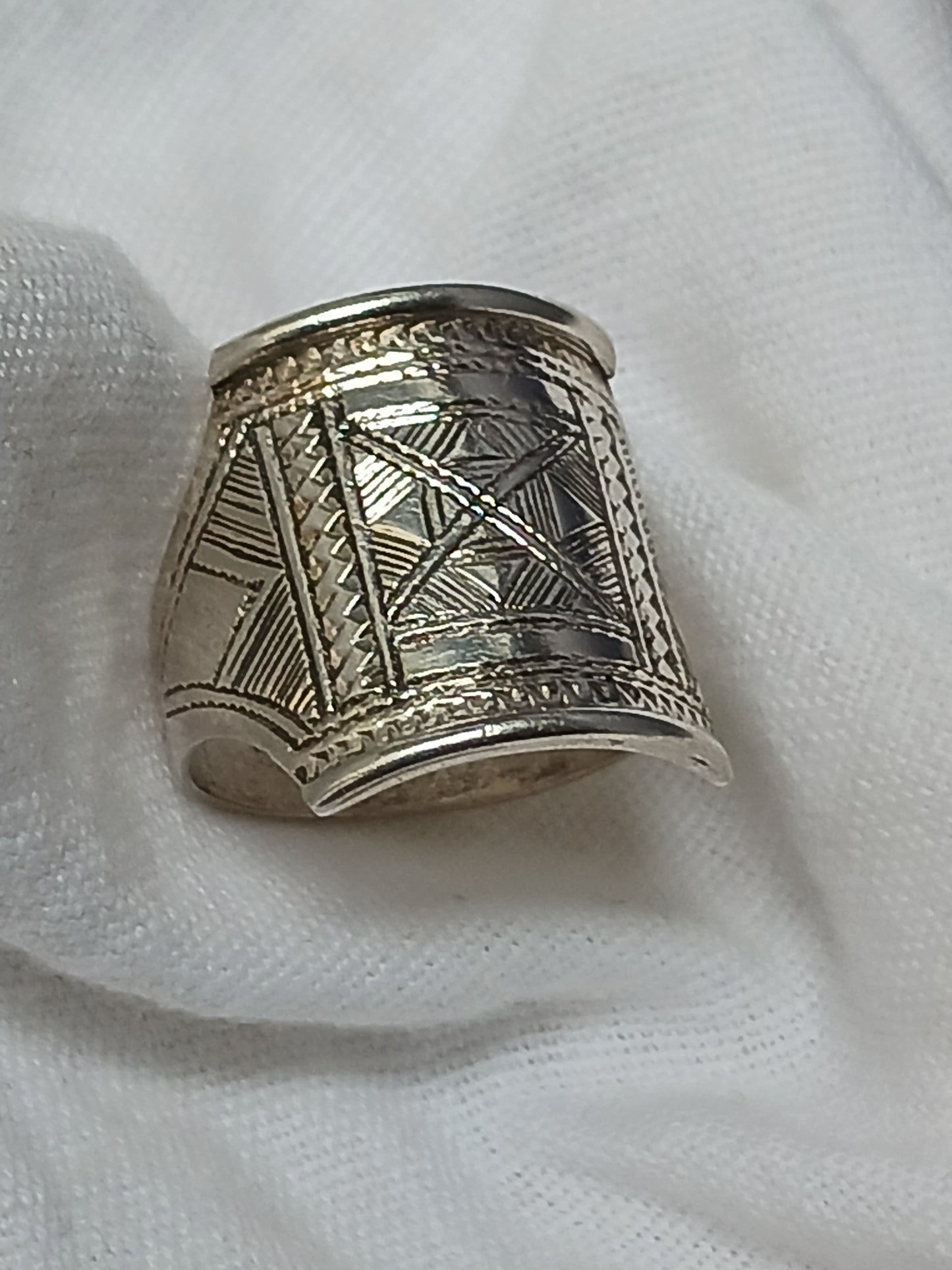 Bague touareg en argent massif