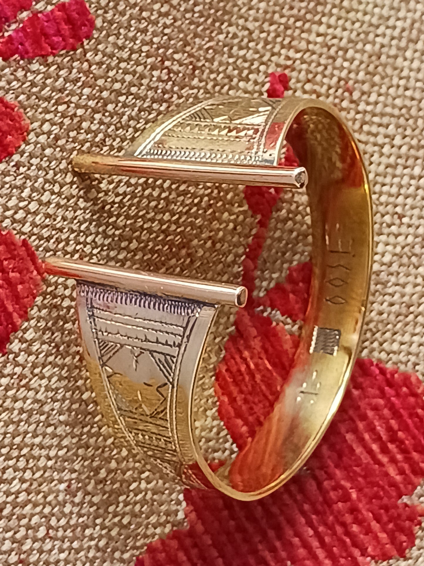 Bracelet touareg en bronze