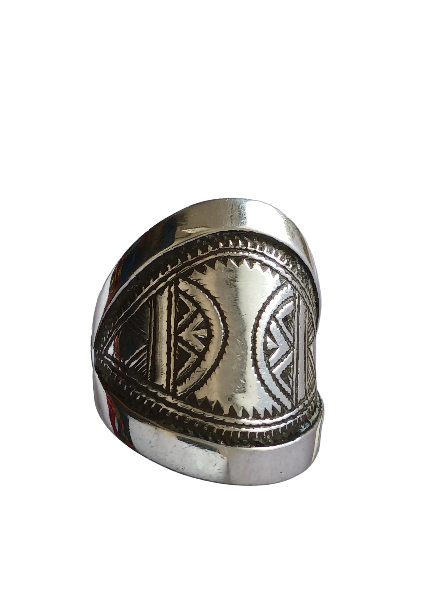 Bague touareg en argent massif
