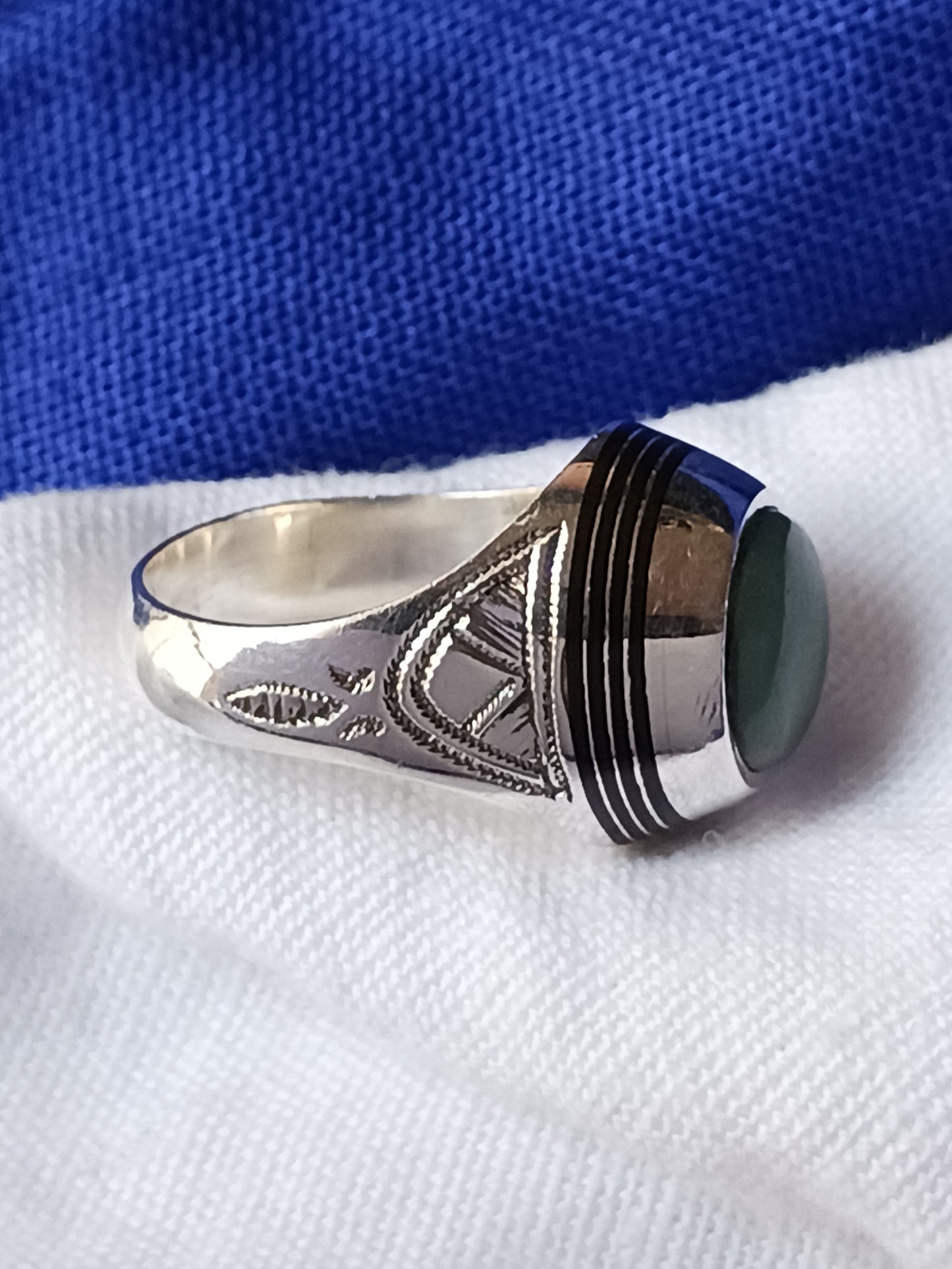 Bague touareg en argent massif