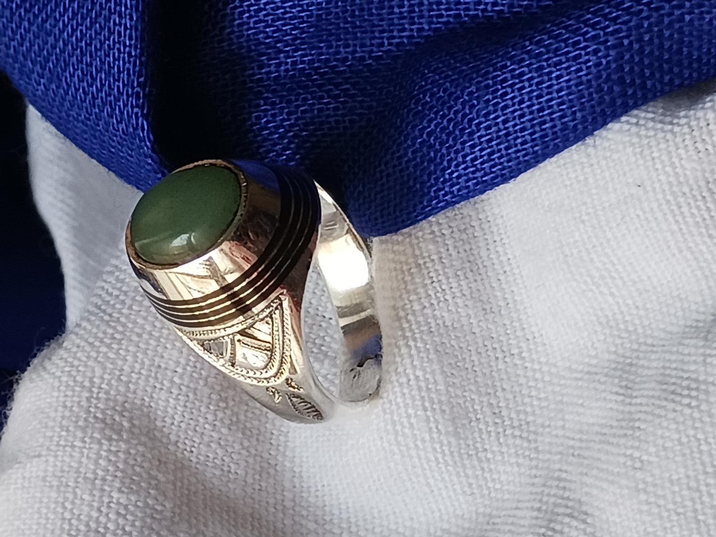 Bague touareg en argent massif