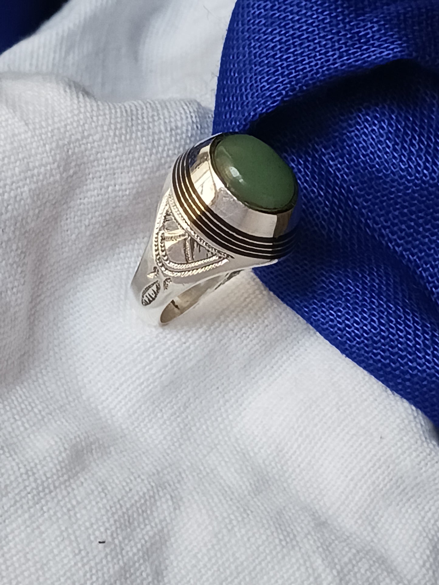 Bague touareg en argent massif