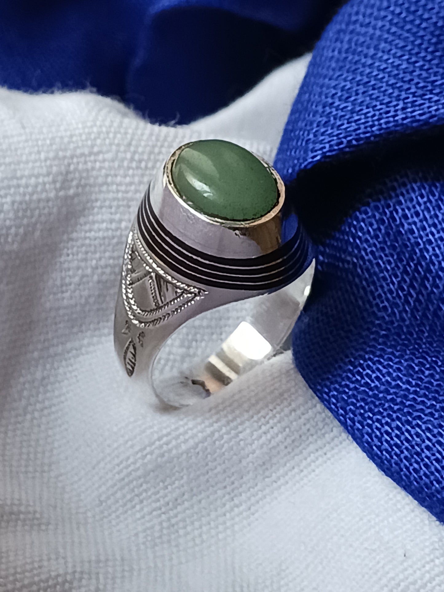 Bague touareg en argent massif