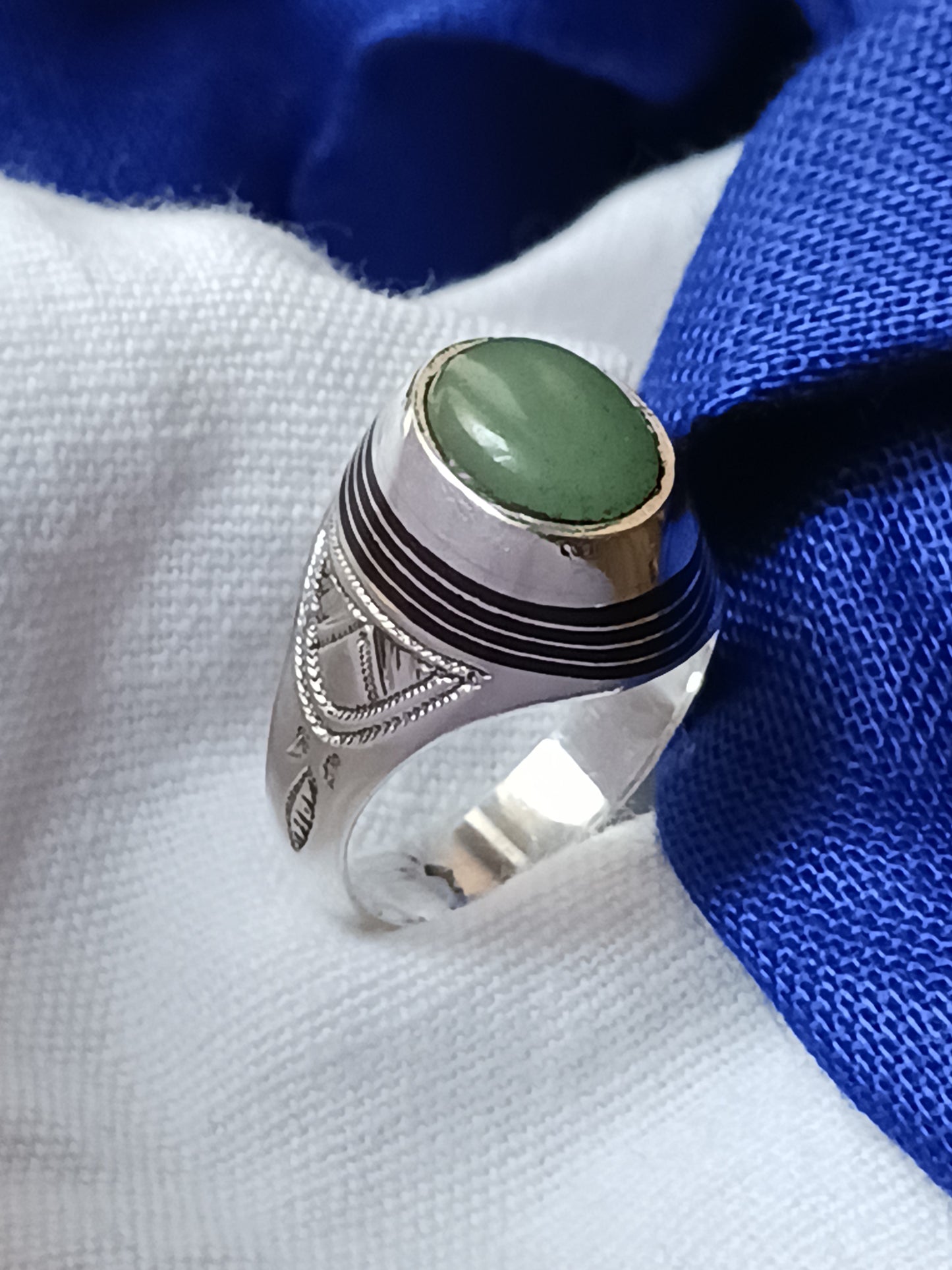Bague touareg en argent massif