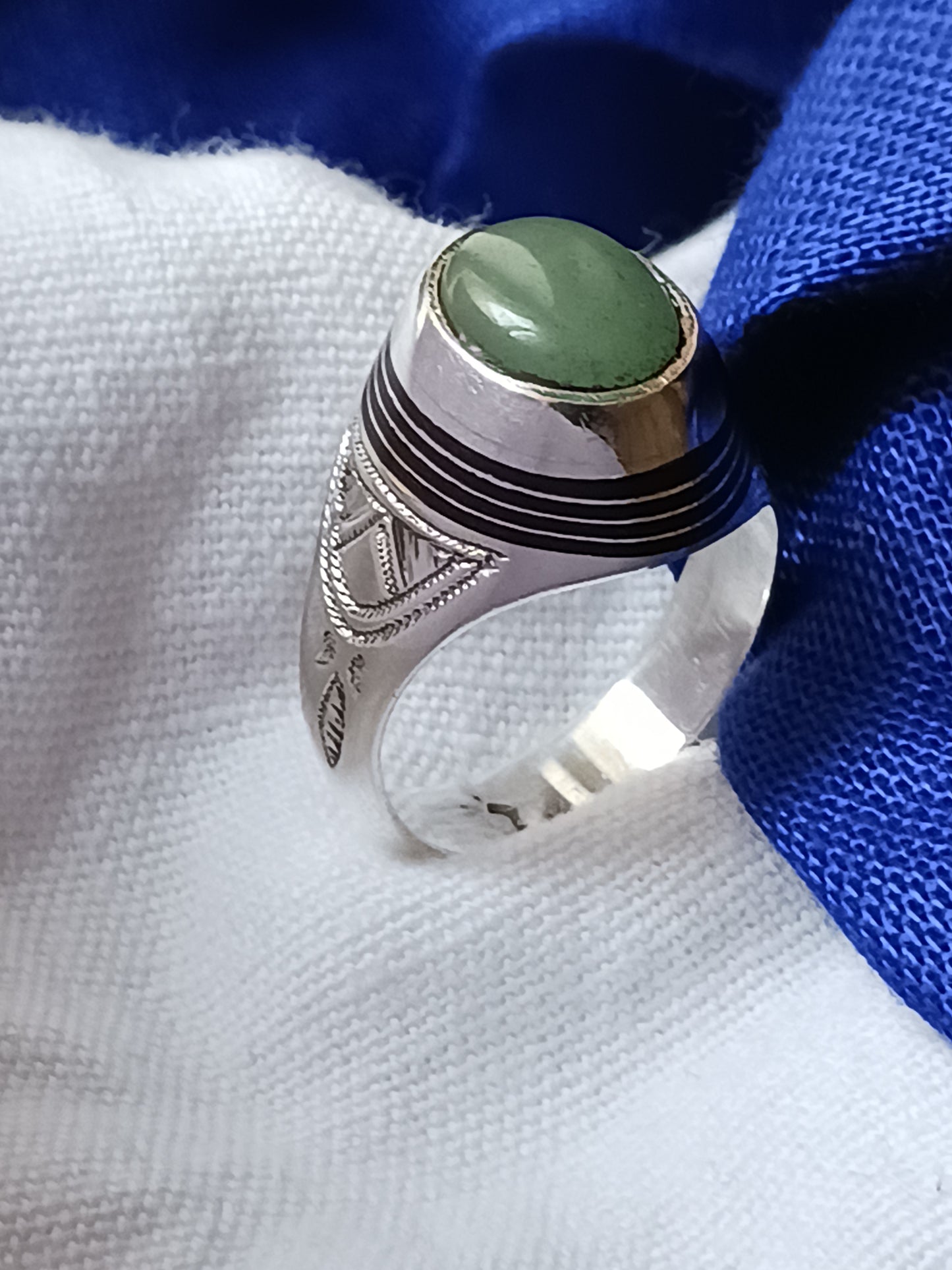 Bague touareg en argent massif