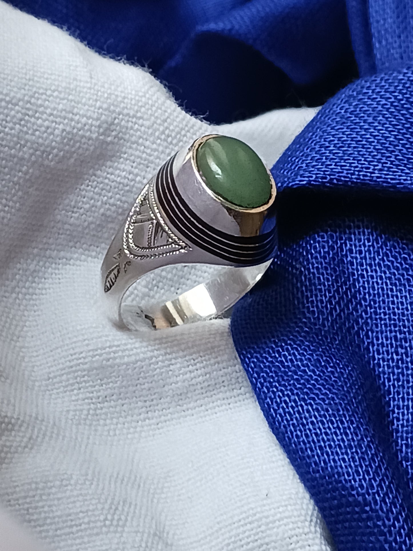 Bague touareg en argent massif