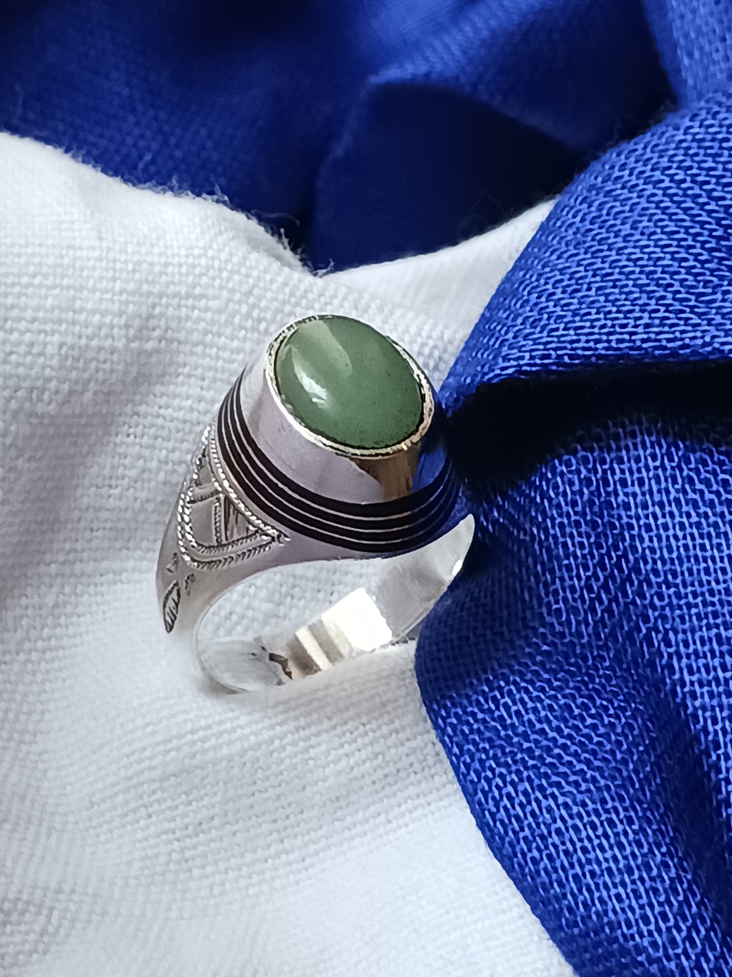 Bague touareg en argent massif