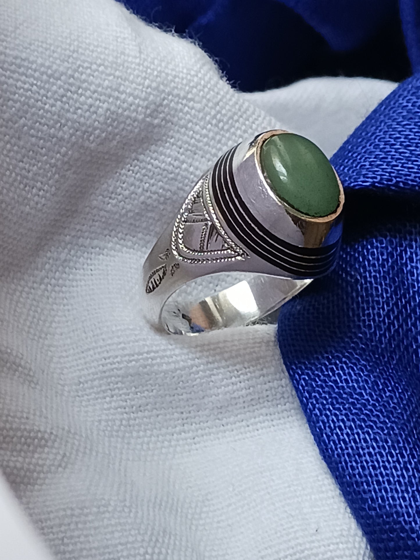 Bague touareg en argent massif