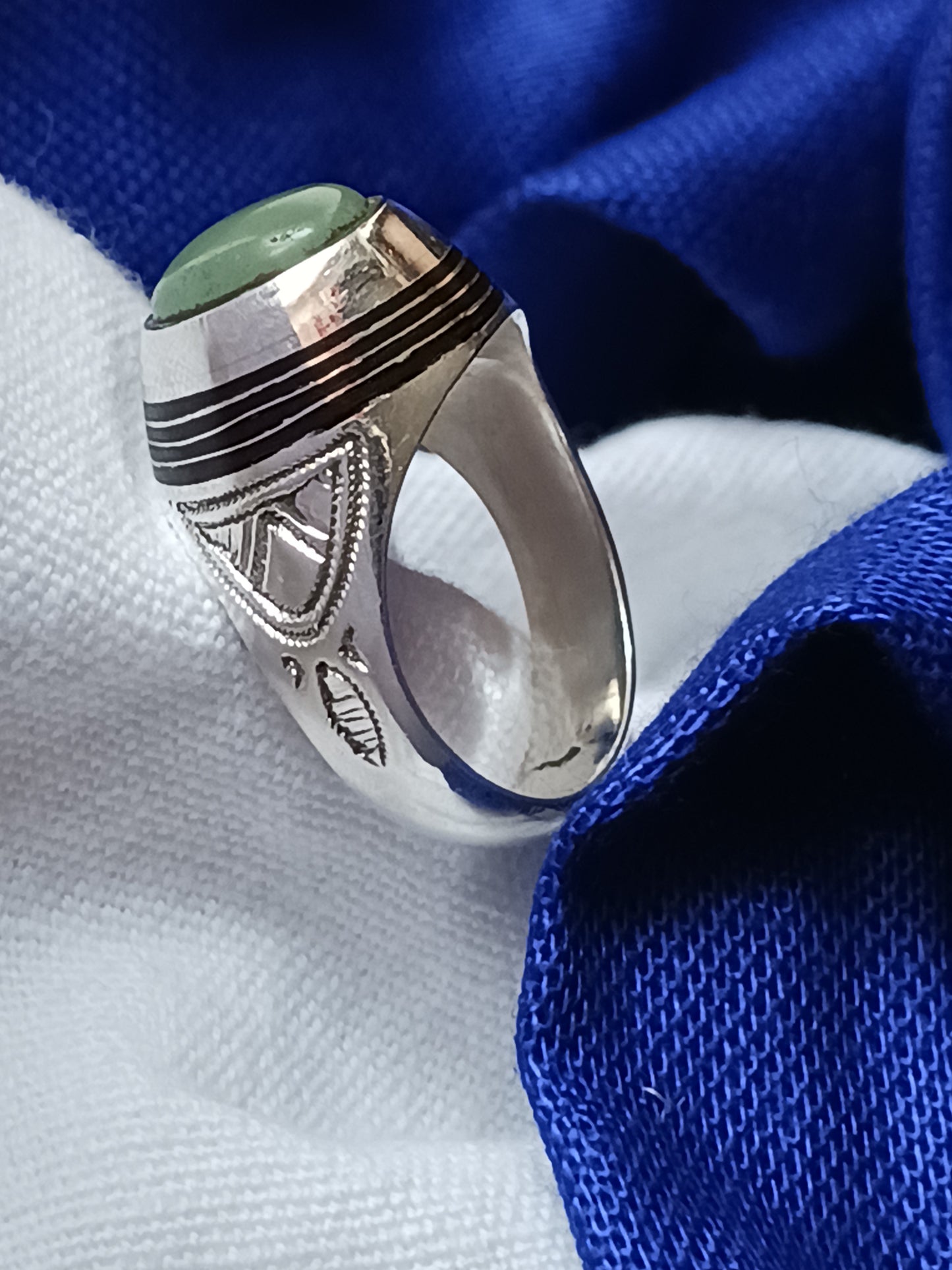 Bague touareg en argent massif